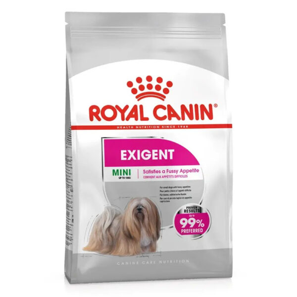 Royal Canin Mini Exigent (3 KG) - Dry food for small dogs up to 10 KG with fussy appetite. Over 10 months