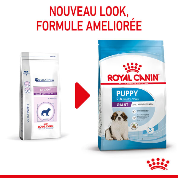 Royal Canin Giant Puppy  - Dry food for giant dogs. Adult weight from 45 KG and over - from 2 to 8 months old