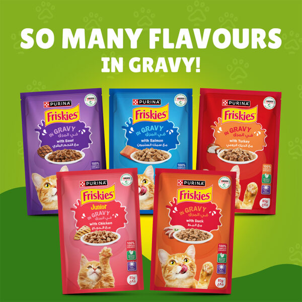 PURINA Friskies ® Chicken Chunks in Gravy Wet Cat Food Pouch 85 gm