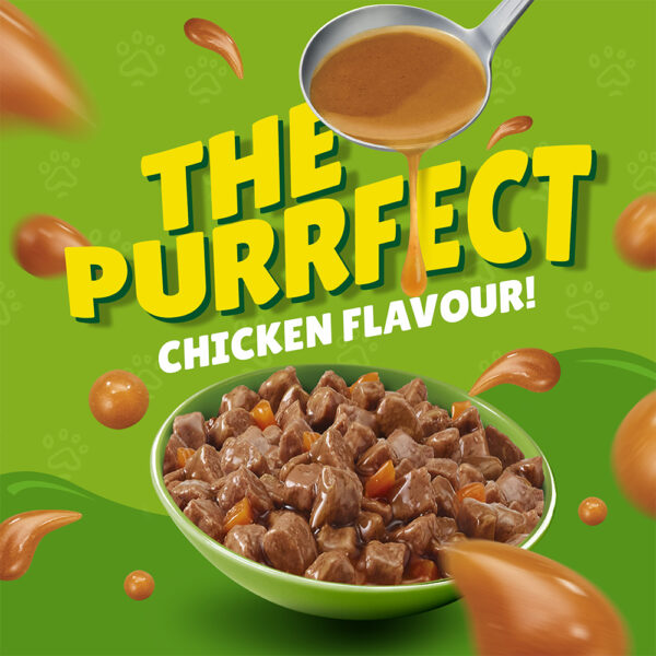 PURINA Friskies ® Chicken Chunks in Gravy Wet Cat Food Pouch 85 gm