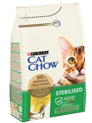 Purina® CAT CHOW® Sterilised Rich in Chicken Dry Cat Food 1.5 kg