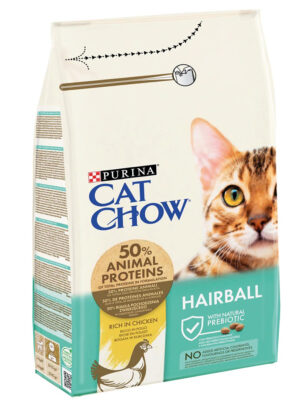 Purina® CAT CHOW® Hairball Control Rich in Chicken Dry Cat Food 1.5 kg