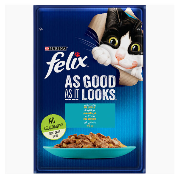 PURINA FELIX® As Good As it Looks Tuna Wet Cat Food Pouch 85g