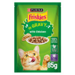 PURINA Friskies ® Chicken Chunks in Gravy Wet Cat Food Pouch 85 gm