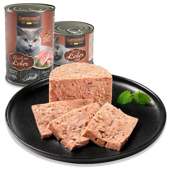 LEONARDO® Adult Cat Wet Food Rich in liver 400 gm
