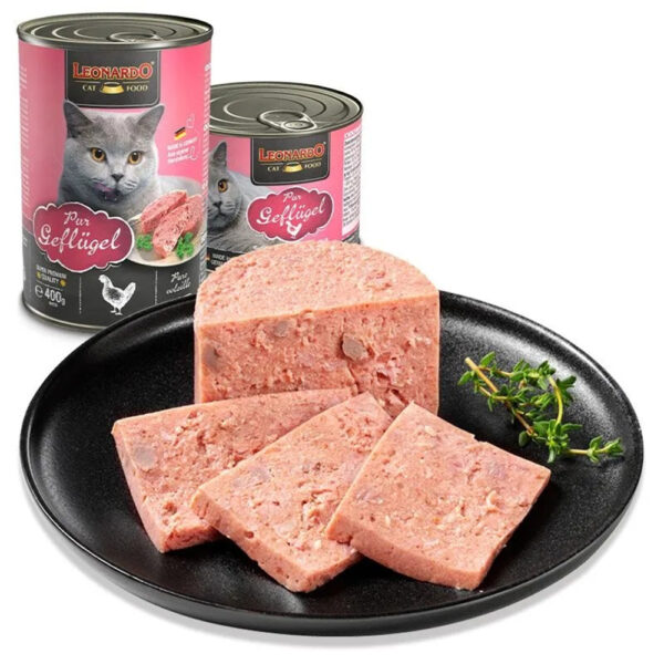 LEONARDO® Adult Cat Wet Food Rich in Pure Poultry 400 gm