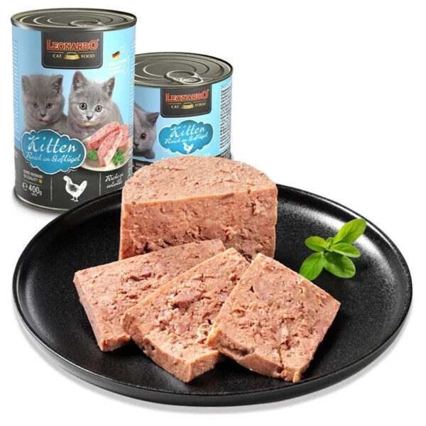 LEONARDO® Kitten Wet Food Rich in Chicken 400 gm