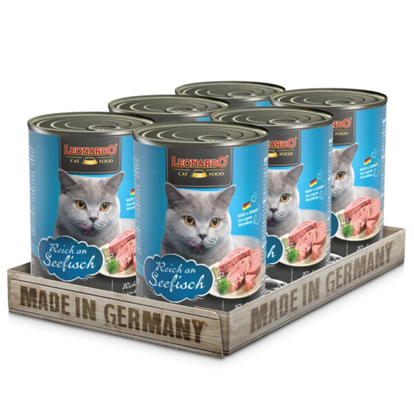 LEONARDO® Adult Cat Wet Food Rich in ocean fish 400 gm