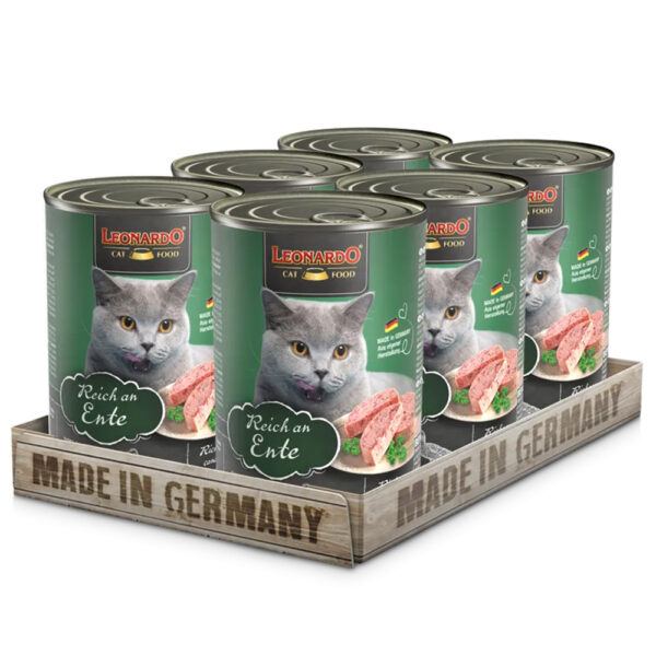 LEONARDO® Adult Cat Wet Food Rich in duck 400 gm
