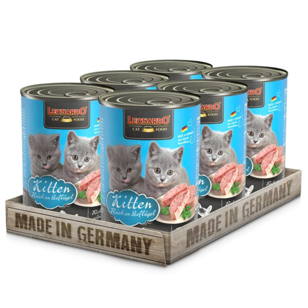 LEONARDO® Kitten Wet Food Rich in Chicken 400 gm
