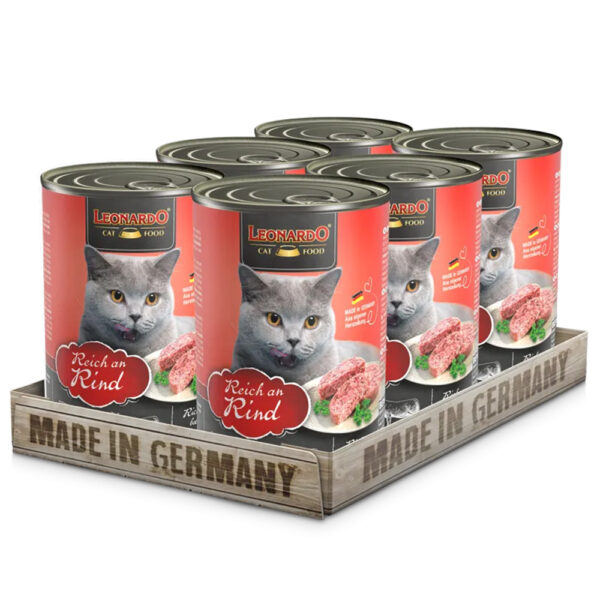 LEONARDO®Adult Cat Wet Food Rich in beef 400 gm