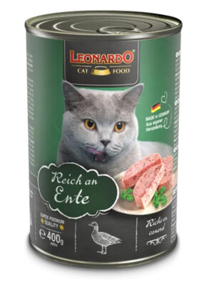 LEONARDO® Adult Cat Wet Food Rich in duck 400 gm