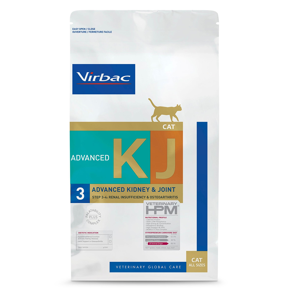 VIRBAC Advanced Kidney & Joint Cat Food KJ3
