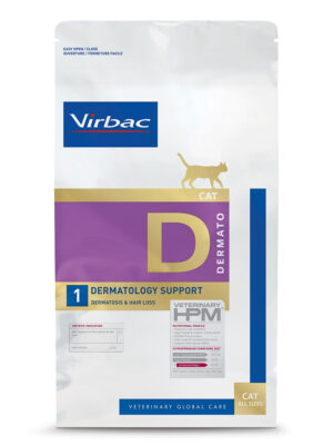 Dermatology Support Cat Food D1 – Skin & Coat Health 3 Kg