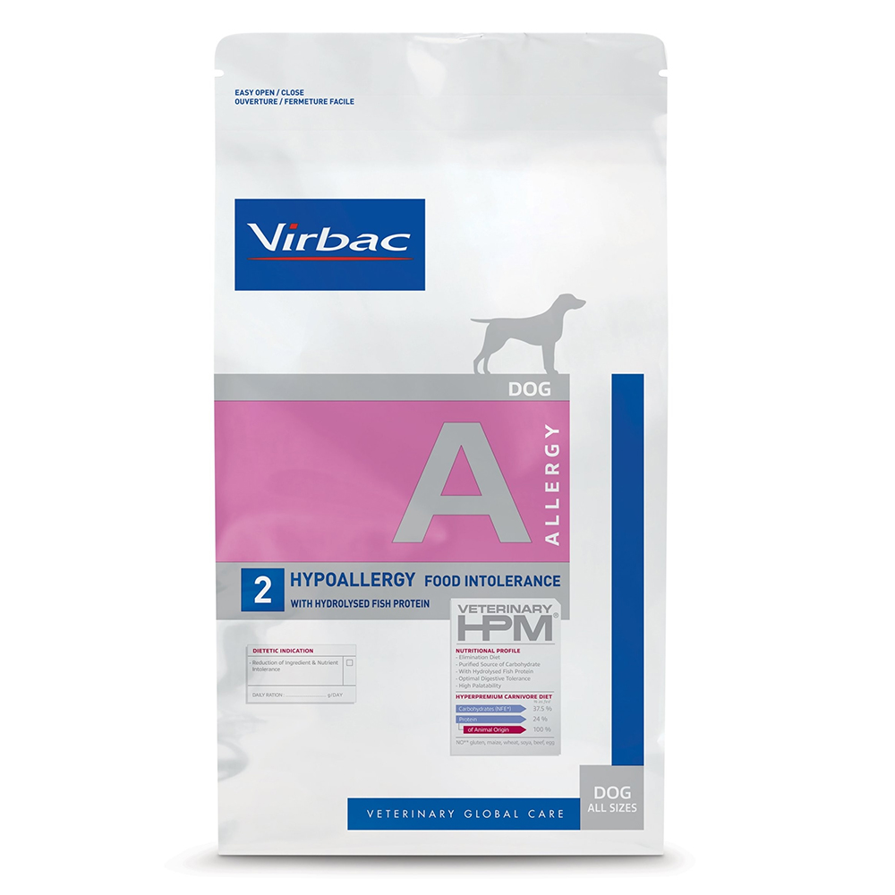 VIRBAC Hypoallergy Dog Food A2 – For Dogs With Food Allergies 3 KG