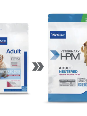 VIRBAC Adult Neutered Large & Medium - Dog Food for Medium & Large Breeds 3 KG