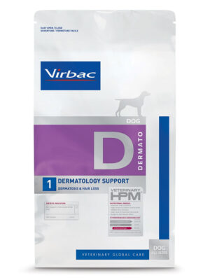 VIRBAC Dermatology Support Dog Food D1 – Skin & Coat Health 3 Kg