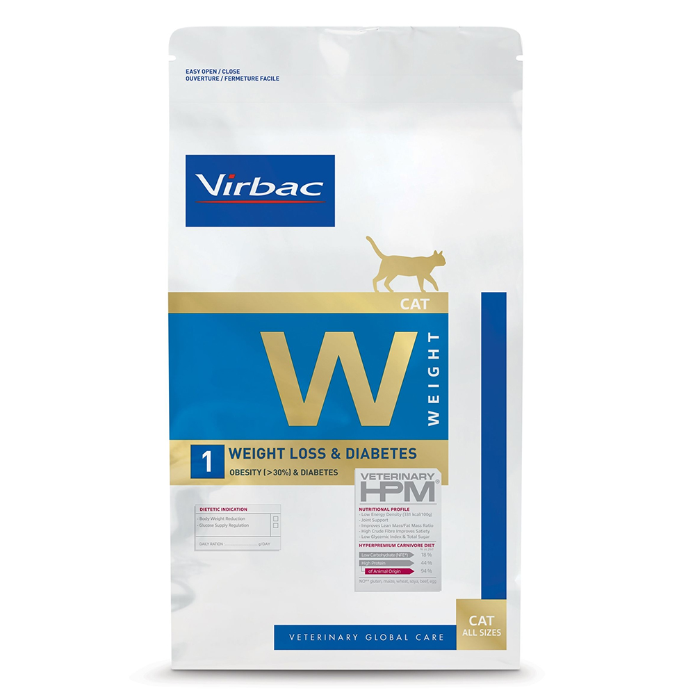 Weight Loss & Diabetes Cat Food W1 – Healthy Weight Loss