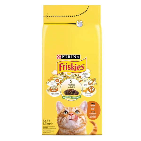 PURINA Friskies® with Chicken and with Vegetables Dry Cat Food 1.7 kg
