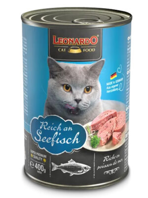 LEONARDO® Adult Cat Wet Food Rich in ocean fish 400 gm