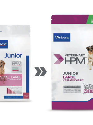 VIRBAC Junior Large - Dry Dog Food For Large Breeds 3 KG