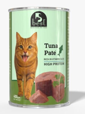 B Best wet food for Adult Cat  with Tuna Pate 400 gm