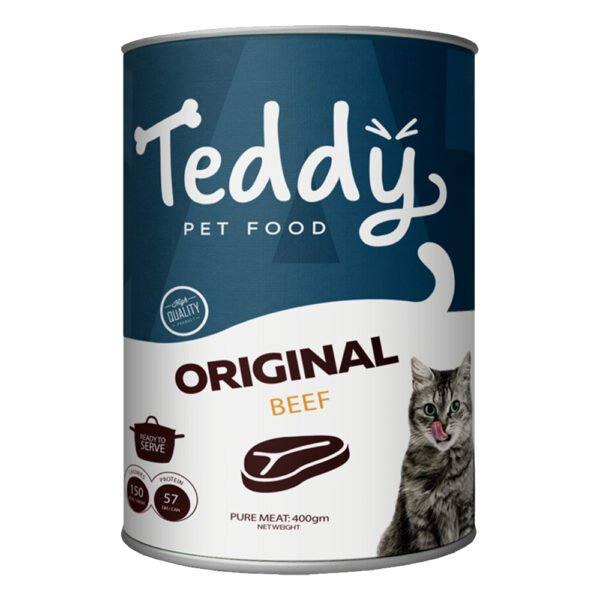 Teddy Original Cat Wet Food Beef 400 gm