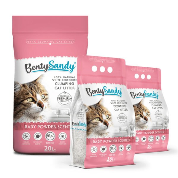 BENTY SANDY CAT LITTER Baby Powder Scented