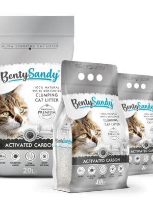 BENTY SANDY CAT LITTER Active Carbon