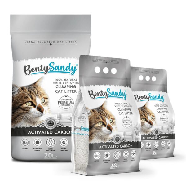 BENTY SANDY CAT LITTER Active Carbon