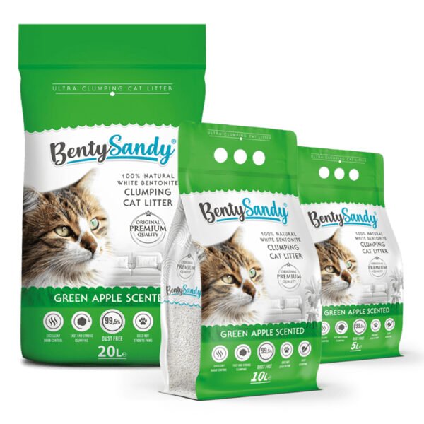 BENTY SANDY CAT LITTER Green Apple Scented