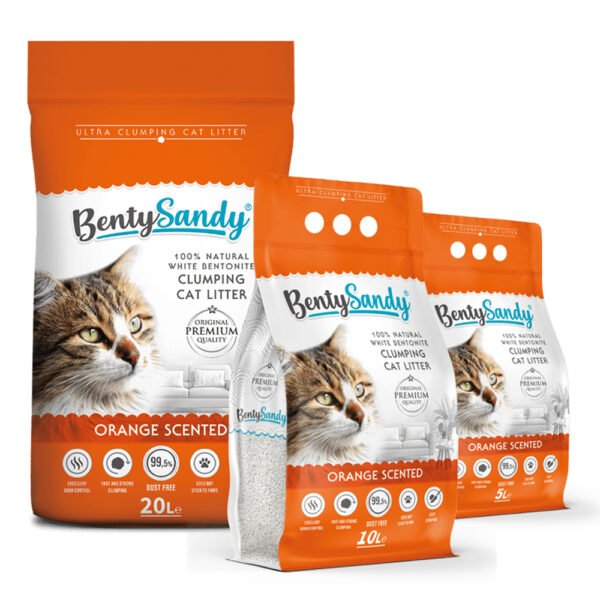 BENTY SANDY CAT LITTER Orange Scented