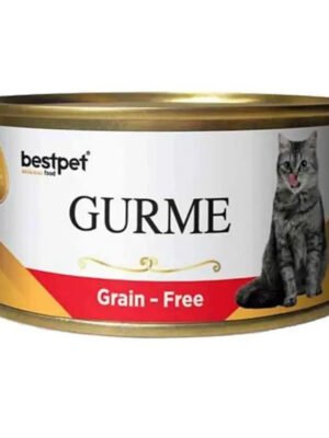 Bestpet Gurme Grain - Adult Cat Wet Food Cans with beef 100 g