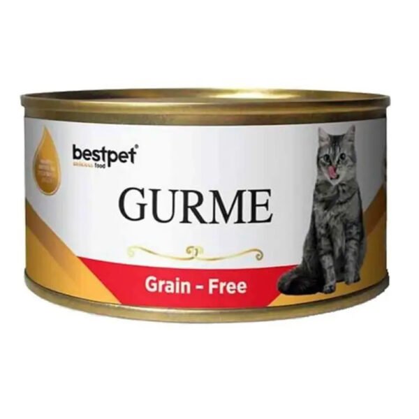 Bestpet Gurme Grain - Adult Cat Wet Food Cans with beef 100 g