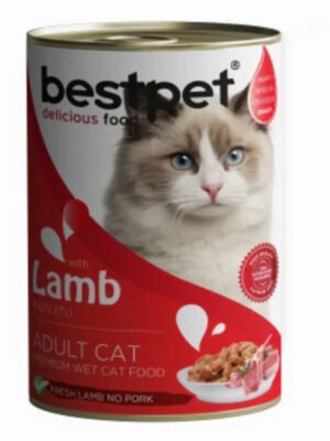 Bestpet Adult Cat with lamb Wet Food Cans 400 g