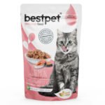 Bestpet Delicious Food with Salmon Sterilised Cat 85g