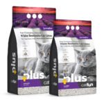 Catfun Plus White Bentonite Clumping Cat Litter Lavender Scented
