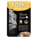 TOMi Super Premium Cat Wet Food for cats poultry and rabbit pouch 100 gm