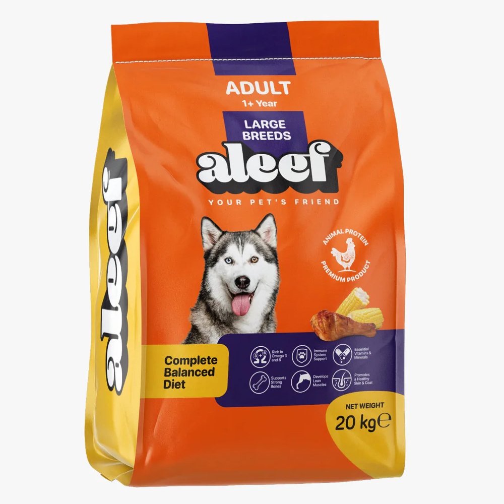 Aleef Dog Dry Food for Large breed adult Dogs 20kg