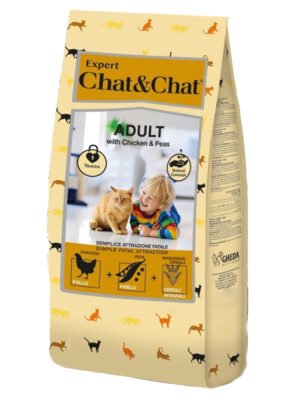Expert Care Chat & Chat Adult Cat Food ًWith Chicken & Peas