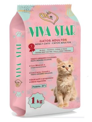 VIVA STAR DRY FOOD FOR Adult CATS 1 KG