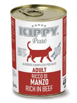 KIPPY Cat Wet Food rich in BEEF Patè 400 gm