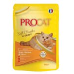 ProCat Cat Wet Food Pouch with Chicken & Liver Flavour In Gravy 100g